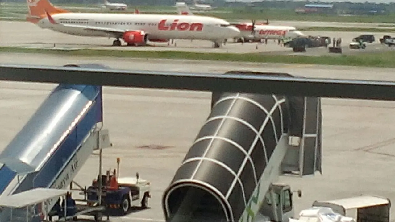 Maskapai penerbangan Lion Air.