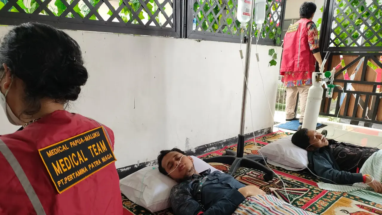 Simulasi Keracunan Makanan di Pertamina Papua Maluku