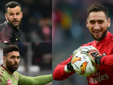 Serie A dikenal sebagai kompetisi yang sering ciptakan kiper berkualitas karena jarang menderita kebobolan di sepanjang pertandingan. Hingga pekan ke-28 para kiper Serie A saling bersaing meraih Clean Sheets terbanyak selama satu musim. (Kolase Foto AFP)