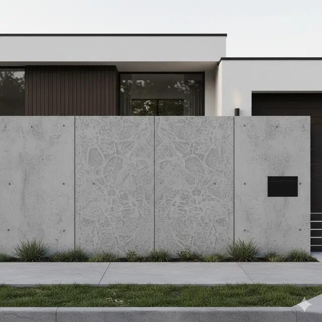 Model Pagar Beton Minimalis