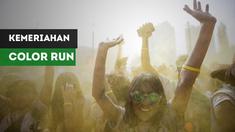 CIMB Niaga menggelar The Color Run untuk kali kelima di Gelora Bung Karno, Minggu (16/99/2018)