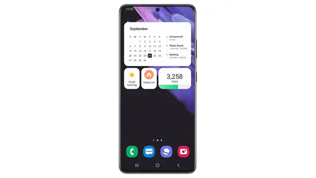 Tampilan kustomisasi widget Samsung One UI 4 (Dok. Samsung Electronics Indonesia)