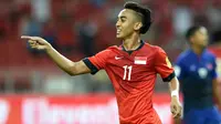 Faris Ramli, penyerang Timnas Singapura. (AFP/Roslan Rahman)