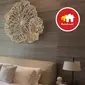 Desain kamar tidur di Apartemen Cluny Residence