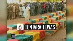Pemerintah Mali mengadakan upacara pemakaman untuk 30 tentara yang tewas minggu ini. Diketahui, tentara tewas karena bentrokan dengan kaum ekstremis di dekat perbatasan dengan Nigeria.
