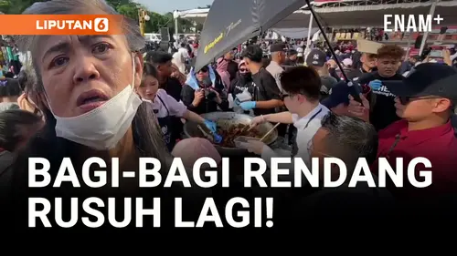 VIDEO: Pemkot Palembang Bagi-bagi Rendang, Ujungnya Rusuh!