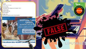 Penelusuran  klaim link pendaftaran BSU kuartal 3 dan 4.