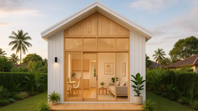 Desain Rumah Kecil 4x6 Mewah Estetik Kontemporer di 2025/AI