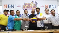Konferensi pers kickoff Proliga 2017 di Sekretariat PP PBVSI, Pancoran, Jakarta Selatan, Selasa (24/1/2017). 