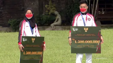 Presiden Joko Widodo atau Jokowi terima atlet-atlet yang telah berjuang di ajang Olimpiade Tokyo 2020. Jokowi pun berikan bonus dan hadiah bagi seluruh atlet dan yang tim yang terlibat dalam perhelatan internasional tersebut.