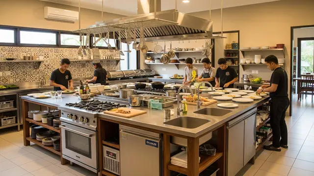 Layout dengan Kitchen Island: Fleksibilitas dan Tambahan Ruang