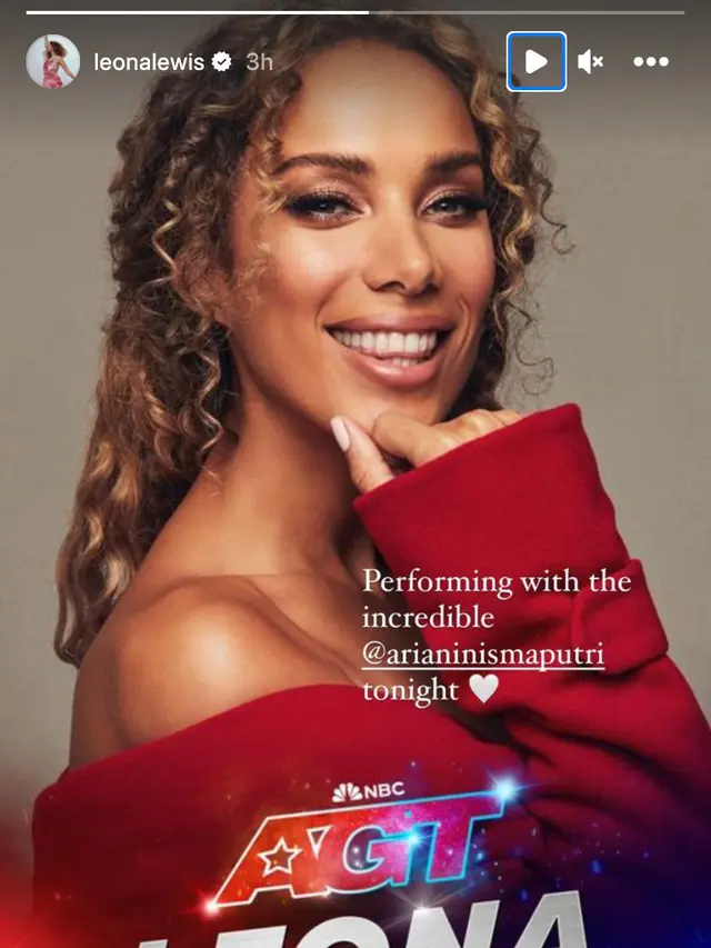 Leona Lewis. (Foto: Dok. Instagram @leonalewis)