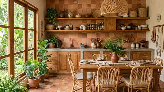 Inspirasi Dapur Bernuansa Terracotta yang Hangat