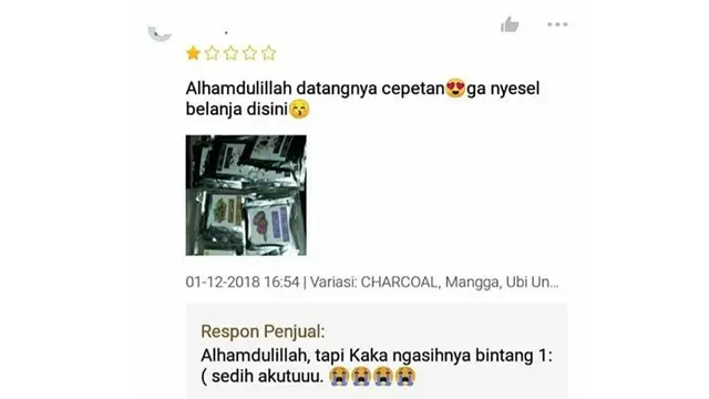 5 Ulasan Pembeli Kasih Bintang 1 Ini Bikin Geregetan