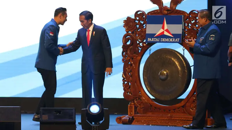 Presiden Jokowi Hadiri Rapimnas Partai Demokrat 2018