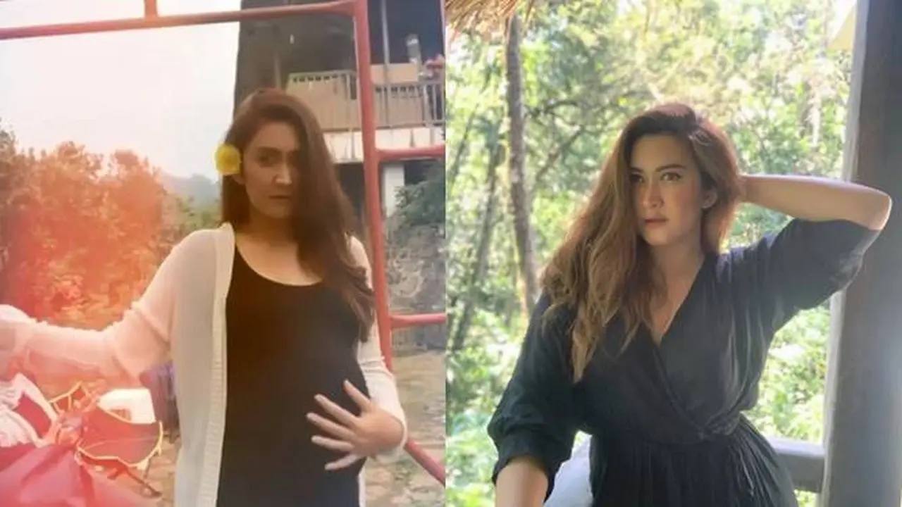 Pamer Baby Bump, 7 Potret Nafa Urbach Saat Syuting Film Iblis Dalam Kandungan