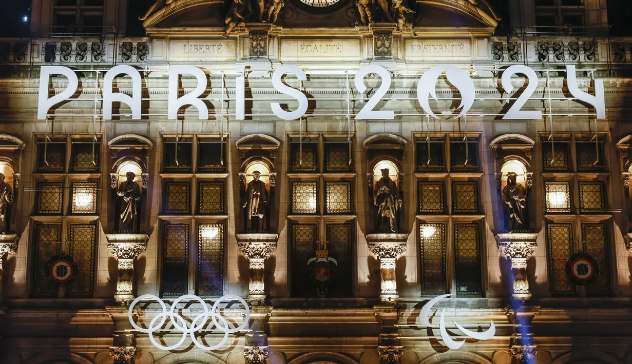 Olimpiade 2024 menjadi yang kedua digelar di Paris, Prancis.  (AP Photo/Thomas Padilla)