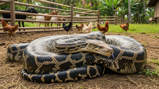 Jenis Ular yang Suka Makan Hewan Ternak