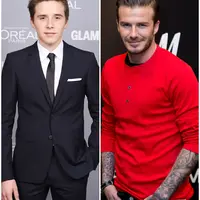 David Beckham dan Brooklyn Beckham (AFP/Bintang.com)