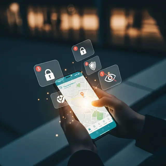 Menjaga Keamanan dan Privasi Saat Melacak Ponsel (AI Generated)