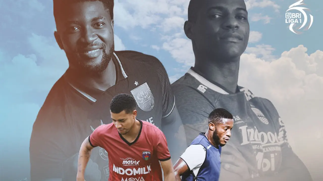 BRI Liga 1 - Ilustrasi Taylon Correa, Chevaughn Walsh, Privat Mbarga, Bruno Cantanhede