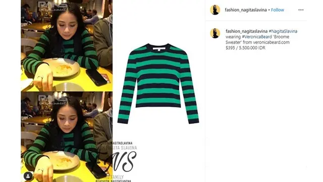 Terlihat Biasa, Harga 7 Kaos Nagita Slavina Ini Bikin Geleng kepala