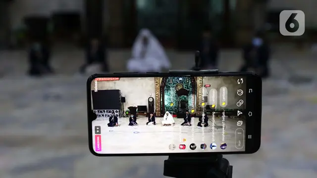 FOTO: Masjid Agung Sunda Kelapa Siarkan Malam Takbir Secara Virtual