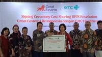 Agar pasien dapat manfaat ganda, Great Eastern Life Indonesia bersama EMC Healthcare, meluncurkan inovasi program Greathealth+ EMC Sharing Antar Payor BPJS Kesehatan.