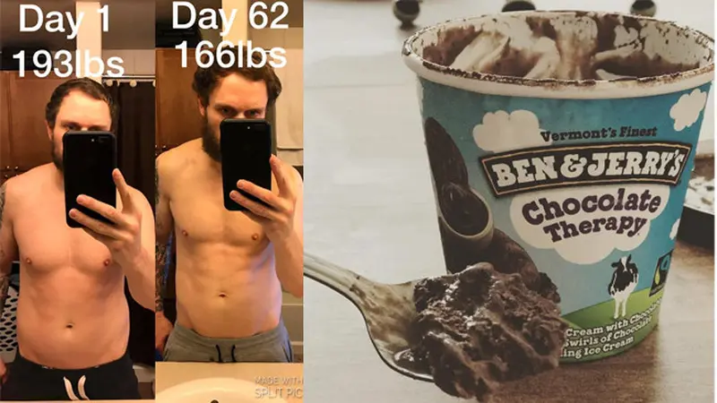 Pria ini Kehilangan 14 Kg dengan Makan Ice Cream