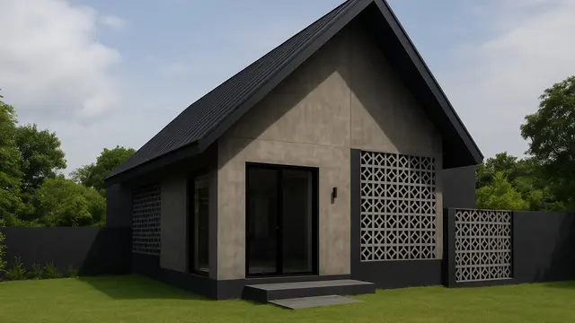 Model Rumah Sederhana di Desa dengan Roster Estetik