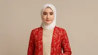 7 Model Gamis Brokat Kombinasi Outer Batik Panjang Tema 17 Agustus, Simpel dan Anggun di Perayaan HUT RI ke-80