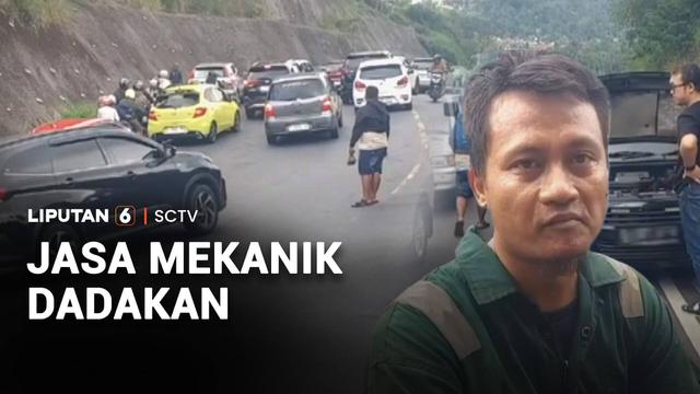 Arus balik lebaran membeludak di Tanjakan Gentong, Tasikmalaya, jadi berkah tersendiri bagi mekanik panggilan. Pasalnya banyak kendaraan mogok ataupun bermasalah akibat kondisi kendaraan yang tidak fit.