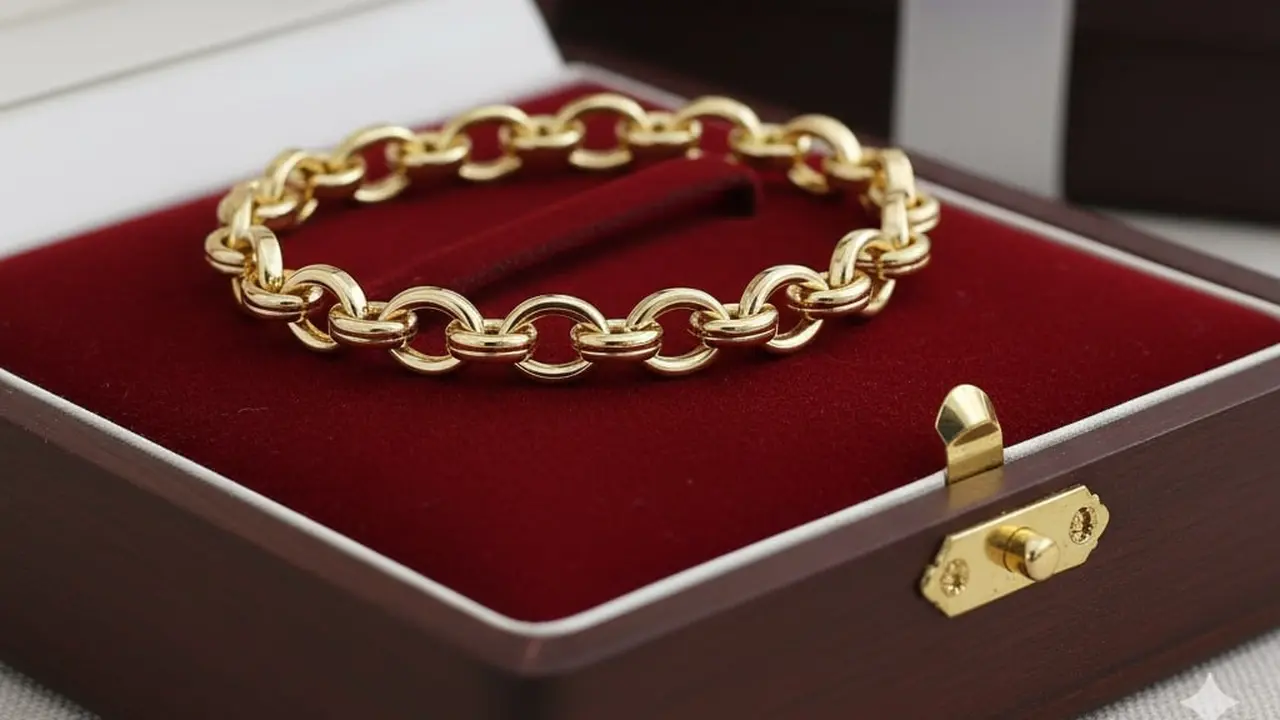 Gelang Rantai Figaro