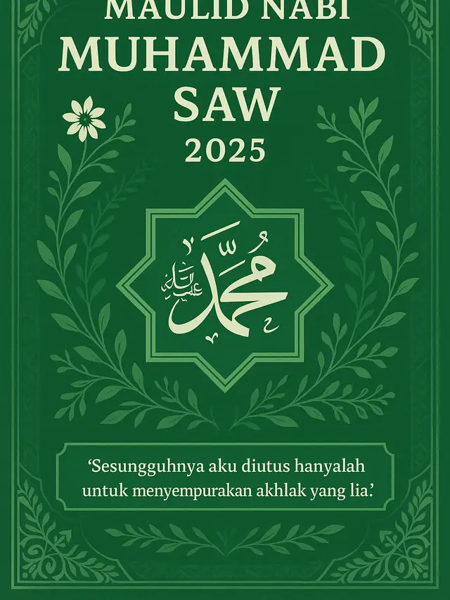 Poster Maulid Nabi Muhammad 2025 (Foto: ChatGPT)