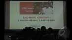 Lingkaran Survei Indonesia (LSI) memaparkan hasil survei LSI '100 Hari Jokowi 3 Rapor Merah dan 2 Rapor Biru di gedung LSI, Jakarta, Kamis (29/1/2015).  (Liputan6.com/Andrian M Tunay)