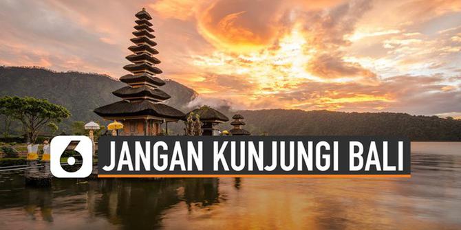 VIDEO: Media AS Sarankan Jangan Kunjungi Bali pada 2020