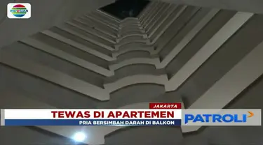 Seorang pria tewas terjatuh dari lantai 11 Apartemen Permata Eksekutif, Kebon Jeruk, Jakarta Barat.