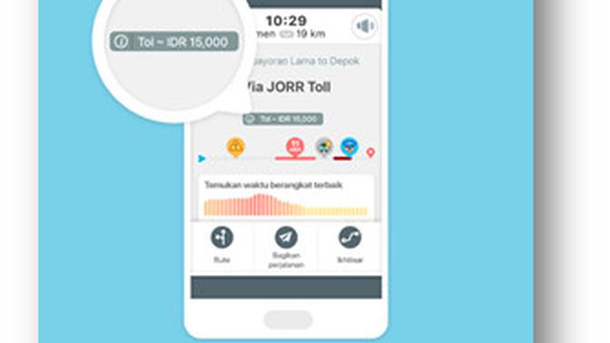 Fitur Tarif Tol di Waze | dok. OCCAM
