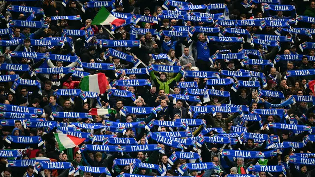 Foto: Usaha Italia Jaga Asa Lolos ke Piala Dunia 2026, Tumbangkan Irlandia Utara