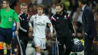 Luka Modric Cedera saat Kontra Malaga.  (Getty Images)