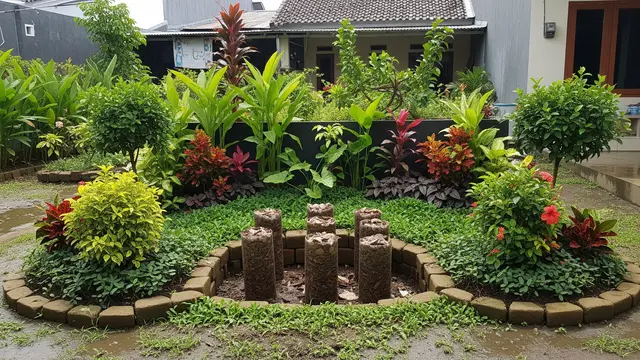 Halaman Rumah Sering Tergenang? Coba 8 Model Kebun Serapan Air Hujan yang Mudah Dibuat
