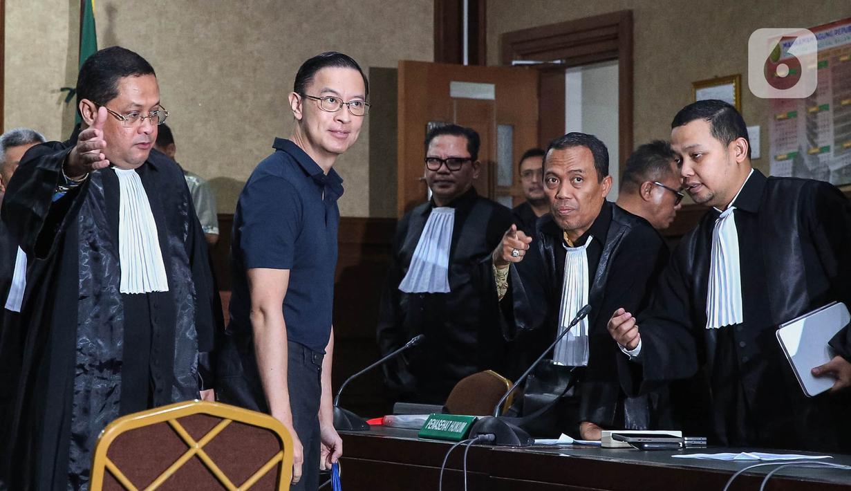 Thomas Lembong menilai surat dakwaan jaksa terkait persoalan yang menyangkut dugaan kerugian keuangan negara dalam perkara ini menjadi semakin tidak jelas. (Liputan6.com/Angga Yuniar)