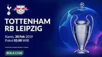 Link Live Streaming Liga Champions: Tottenham Hotspur Vs RB Leipzig