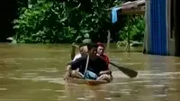Banjir di Kabupaten Musi Rawas Sumatera Selatan merendam ratusan rumah, hingga polisi kembali memeriksa Jessica rekan Mirna.