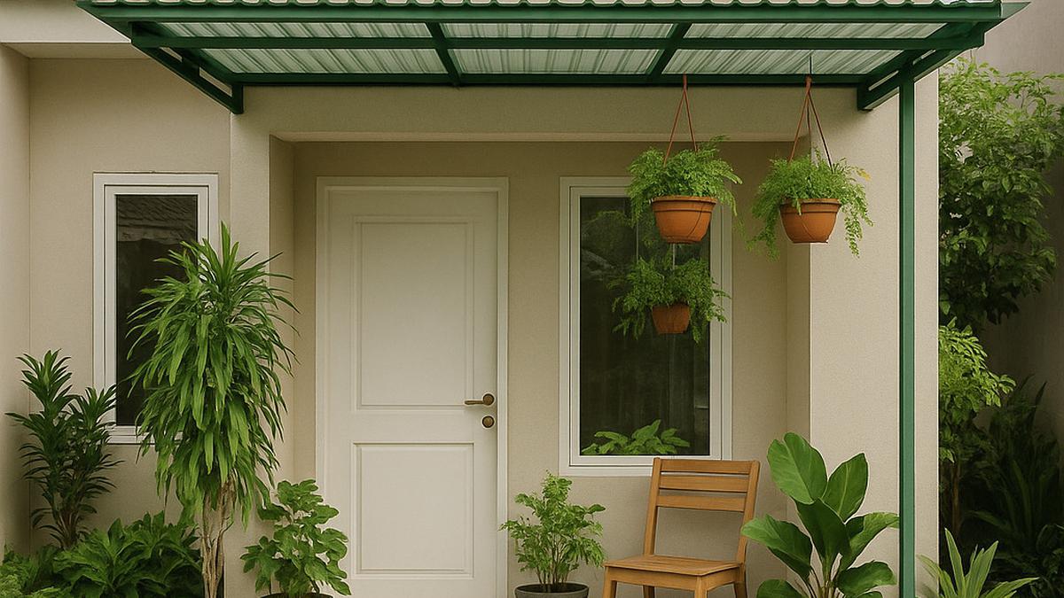 8 Model Rumah Tipe 21 dengan Teras dan Taman Mungil yang Asri, Bikin Sejuk