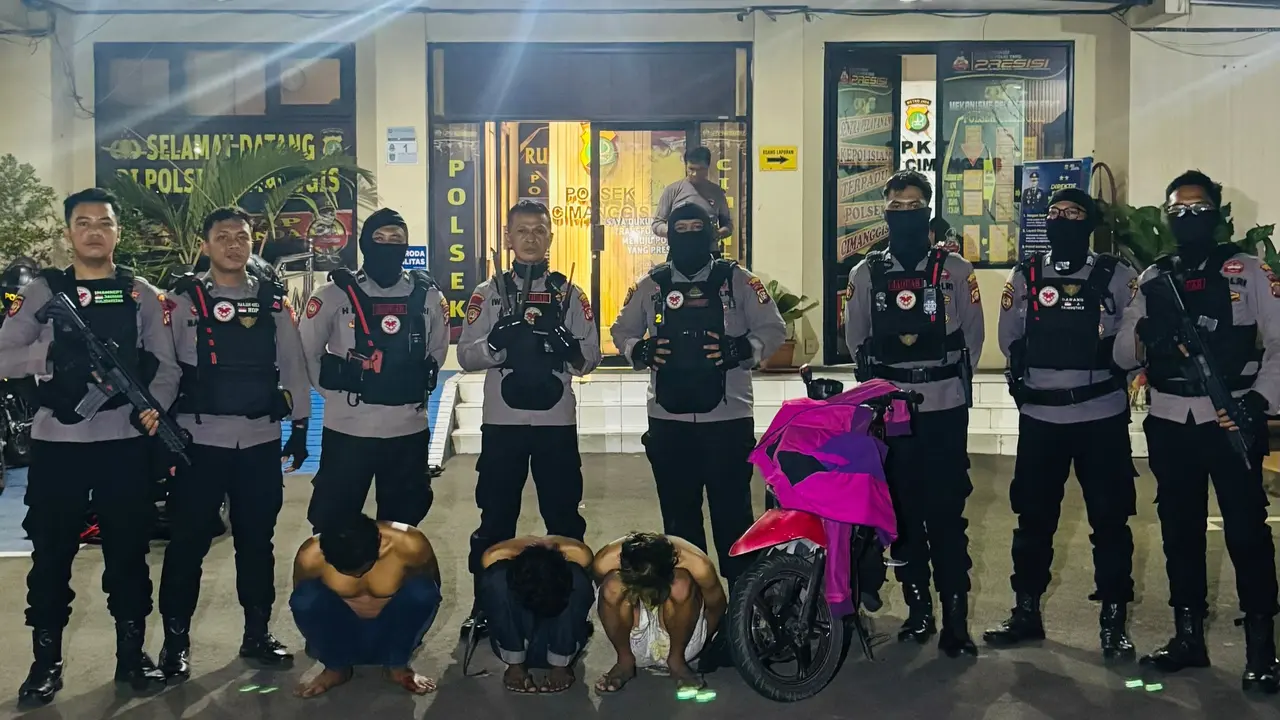 Tim Jaguar ringkus tiga terduga begal di Jalan Raya Tapos