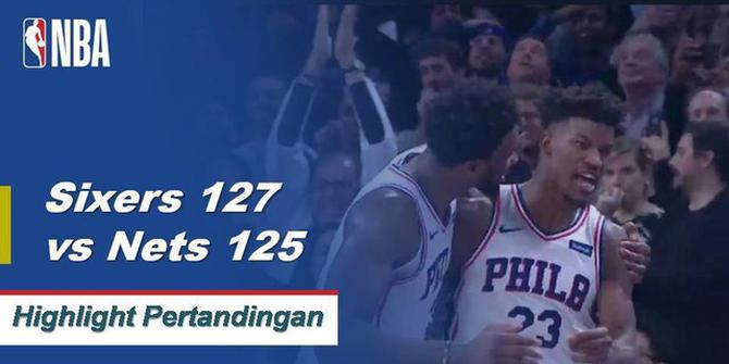 Cuplikan Pertandingan NBA : Sixers 127 vs Nets 125