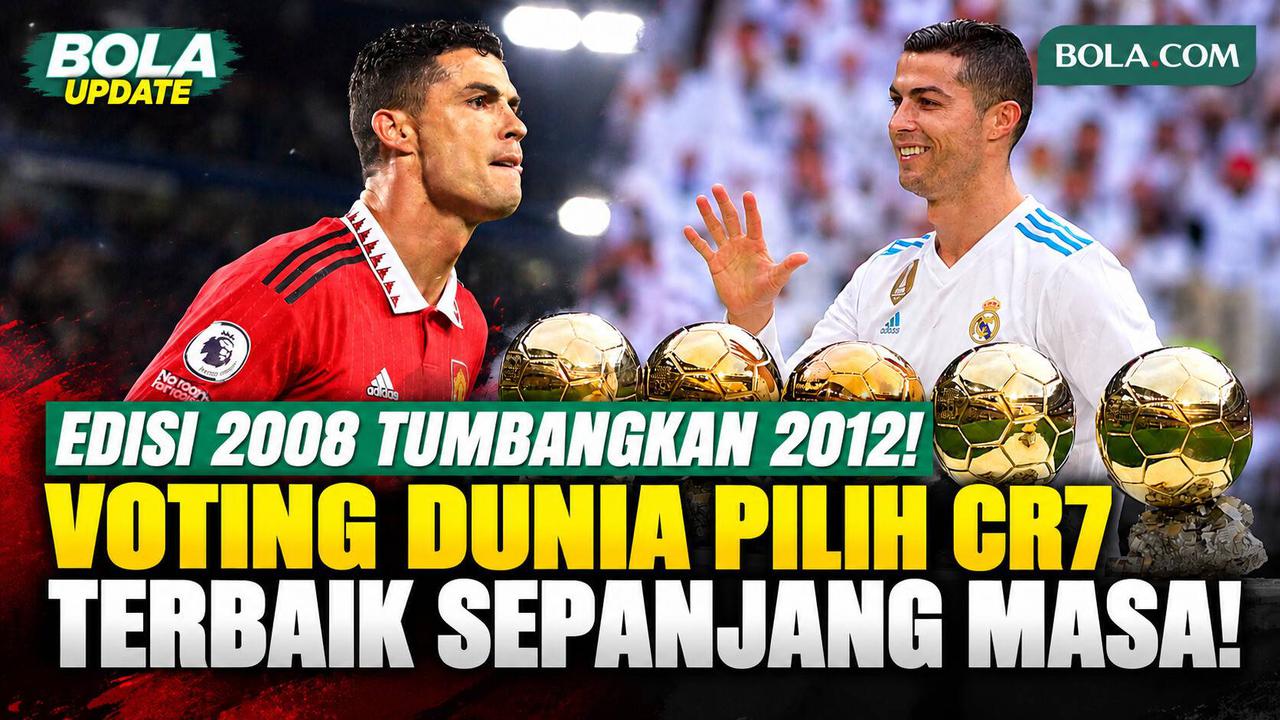 Edisi 2008 Ungguli Rekor 2012 Messi, Cristiano Ronaldo Sabet Penghargaan Ballon d'Or of All Time