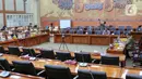 Suasana saat Menteri Investasi/Kepala Badan Koordinasi Penanaman Modal (BKPM) Bahlil Lahadalia rapat kerja dengan Komisi VI DPR di Jakarta, Rabu (14/12/2022). Rapat tersebut membahas kinerja Kementerian Investasi/BKPM dan target investasi sampai Desember 2022. (Liputan6.com/Angga Yuniar)