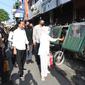 Presiden Joko Widodo atau Jokowi dan Ibu Negara Iriana mengunjungi Pasar Petisah, yang cukup terkenal di Kota Medan Sumatera Utara, Kamis (7/7/2022) pagi.